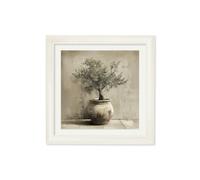 Exceptional Art The Olive Tree - Cream Hurstwood square frame - 96 x 96cm