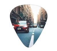 Exceptional guitar pick in car and bike shape, full print on one side, ABS material, varied thickness for a varied musical experience, ideal for guitars and