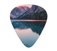 Exceptional Lake And Sunset Guitar Pick - All-Over Print on One Side - ABS Material - Varied thickness for a varied musical experience - Ideal for guitars and ukuleles