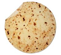 Excervent Tortilla Burritos Wrap Blanket for Adults and Kids, 290 GSM Double Sided Funny Realistic Food Blanket, Novelty Tortilla Super Soft Taco Flannel Throw Blankets, 90 inch Yellow