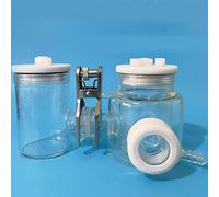 Exchange Membrane Double-Layer Water Bath Temperature Controlled Quartz Window Electrolytic Cell - 50ml or 100ml(100ml-100ml)