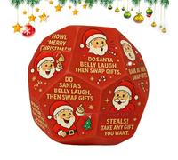Exchange Party Dice - 3" x 3" Santa for Party Group Holiday Entertainment | Easy Throwing Christmas Dice - Holiday Party Game