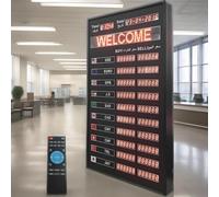 Exchange Rate Display Board， 10 Countries World Exchange Rate Clock，with Remote Control， Auto Date Update， for Banks， Financial Institutions
