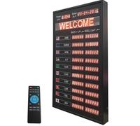 Exchange Rate Display Board, 10 Countries World Exchange Rate Clock with Remote Control, Timer Update and Power-Off Memory Function, for Banks, Financial Institutions, Stock Market