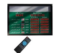 Exchange Rate Display, World Exchange Rate Board with Remote Control, 300MCD High Brightness, Timer Update & Power-Off Memory Function, for Banks, Financial Institutions, Stock Market