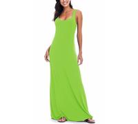 EXCHIC Women’s Sexy Sleeveless Maxi Long Dress Casual Summer Beach Tank Top Dress