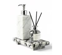 ExcHues 8x4 Calacatta Viola Marble Pedestal Stand, Riser for Soap Dispenser