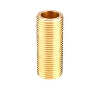 ExcInter 1/2" BSPP 50mm Long Brass Pipe Running Nipple G 1/2 ≈ DN15 ≈ 20mm Male Thread Plumbing Connector 1 Piece