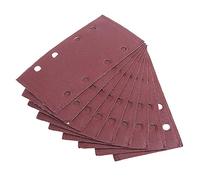 ExcInter 10PCS 93x185mm Sandpaper Sanding Paper 8 Holes Loop Sand Sheet Punched 320 Grits Fit Rectangular Orbital Sander