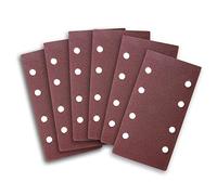 ExcInter 10PCS 93x185mm Sandpaper Sanding Paper 8 Holes Loop Sand Sheet Punched 600 Grits Fit Rectangular Orbital Sander