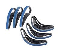 ExcInter 10PCS P40 10mm x 330mm Zirconium Abrasive Sanding Belts Air Belt Sander Aluminium Oxide for Welding Grinding