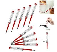 ExcInter 10pcs Voltage Tester Screwdriver Mains Tester Screwdriver Voltage Pen Electrical Test Screwdriver AC Clip