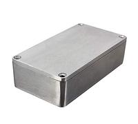 ExcInter 1590B (112x60x31mm) Silver Aluminium Enclosure Electronic Diecast Stomp Project Box Waterproof for External Power/Outdoor