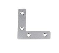 ExcInter 2PCS 60 x 60 mm Stainless Steel Angle Plate Corner Brace L Shaped Flat Repair Bracket
