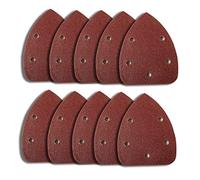 ExcInter 50PCS 40/60/80/100/120/180/240/320/400/800 each Grits 5pcs Sander Sandpaper Palm Sheet Pads Discs Power Abrasive Polish Sanding Paper Hook and Loop Assorted