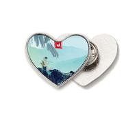 Excited Insects Twenty Four Solar Term Heart Metal Pin Brooch Clip Love