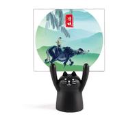 Excited Insects Twenty Four Solar Term Memo Holder Cartoon Black Cat Stand Decoration
