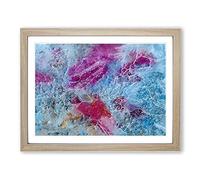 Excitement Of Colour In Abstract Modern Art Framed Print | A3 Oak Framed Wall Art | Ready to Hang | Abstract Fantasy Picture | Living Room Bedroom Lounge Office