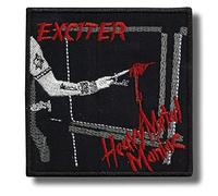 Exciter Heavy Metal Maniac Patch Badge Embroidered Iron on Applique