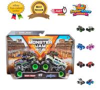 Exciting 1:64 Scale Monster Truck Showdown - 2 Trucks for Thrilling Action
