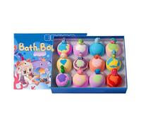 Exciting 12Pcs Themed Bath Ball Gift Set with Fast Dissolving Formulas Perfect for Family Bonding Playful Time Fun Set