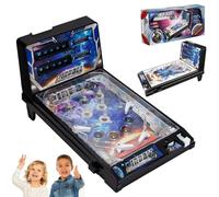 Exciting Arcade Pinball Machine Kit, Electronic Desktop Ball Shooting Toy, Lights Sounds, Birthday Pinballs Gifts with LED Digital Scoreboard, Space Theme, Puzzle Game