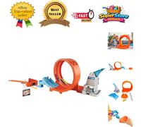 Exciting Dual-Track Stunt Set with Spring Ramp for Competitive Young Racers