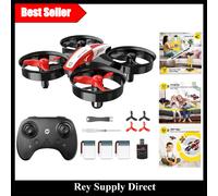 Exciting HS210 Kids Mini Drone with 3 Batteries, Auto Hover & 21 Min Flight Time