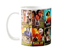 exciting Lives Bollywood Classics Mug - Ceramic Coffee Mug for Indian Hindi Movie Fans - Gift for Indian, Relatives, Return Gift