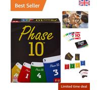 Exciting Phase 10 Card Game - Multicoloured Fun for All Ages, 2-6 Players