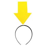 Exclamation Mark Arrowhead Headband,4.72x5.12 Inches Non-woven Fabric Costume Headwear,Halloween Headgear,for District Play, Theme Party