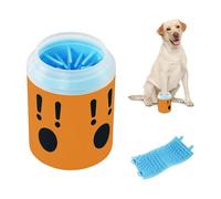 Exclamation Surprised Look Reusable Dog Foot Cleaner Cup Soft Silicone Bristles Feet Grooming Supplies for Dogs Cats
