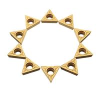 ExcLent 10Pcs Tcmt 16T304 Carbide Inserts Triangular Tungsten Steel Carbide Inserts For Turning Tool
