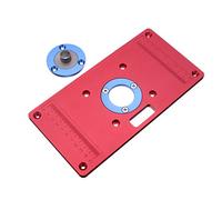 ExcLent 233X117X8Mm Aluminum Router Table Insert Plate For Woodworking Benches Rt0700C Router Trimmer Red