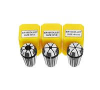 ExcLent 3Pcs Er16 1/16 1/8 1/4 Inch Spring Collet Set For Engraving Machine Milling Lathe Tool
