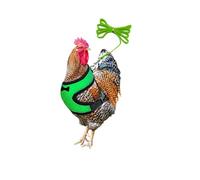 ExcLent Chicken Duck Hen Pet Harness with Matching Collar Bow - Comfortable Breathable Mesh Leash for Poultry Pets