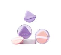 Exclent Double face puff liquid foundation air cushion super soft cotton candy sponge puff-purple-5.5 * 5.5cm