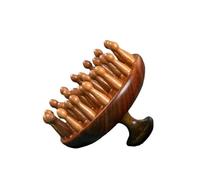 Exclent Golden Sandalwood 28 Toothed Head Meridian Massage Comb