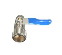 ExcLent Mini Brass Ball Valve with Blue Lever Handle,1/2 to 1/4 Inch RO Feed Filter Water Adapter Ball Valve Tap Reverse Osmosis Switch