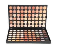 Exclent Professional 120-Color Pearlescent Eyeshadow Palette, Matte and Shimmer Finish, Black Case, 229x151x18mm, Customizable Makeup Tray (04)