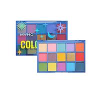 Exclent Professional 15-Color Eyeshadow Palette, Matte and Pearl Finish, Waterproof Powder Formula, Vibrant Celestial Collection (colorful)