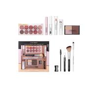 ExcLent Ultimate Face Makeup Kit, 11 Piece Professional Beauty Set with Perfect Nues Eyeshadow Palette, Mascara, Concealer, Brushes (Set-B)