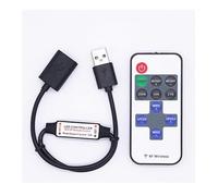 ExcLent USB LED Strip Controller with RF Wireless Remote, 5-24V, 12A