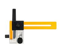 ExcLent Utility Knife, CMP-1 Safety Rotary Circle Cutter with 4 Pieces Blades Set, Yellow, Plastic