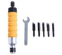 ExcLent Wood Chisel Carving Tool Set Chuck Attachment for Electric Drill Flexible Shaft - Yellow