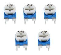ExcLent Yj016 0.1W 50V Horizontal 102 1K Ohm Adjustable Resistor 5Pcs- Blue