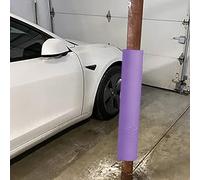 EXCLURA 3ft Universal Short Garage Pole Pad, Basketball Goal Pole Padding Protector, PU + Foam Cover Wrap for Dia 1 2 3 4 5 6 7 8 9 10 in Post(Purple,8 1/2 in (21.5 cm))