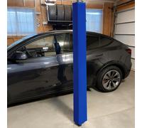 EXCLURA 6 ft Garage Pole Padding Square, Basketball Pole Padding Column Cover, Wrap Foam Basement Pillar Wrap, Universal Playground Post Protector(Blue,4x4/10x10cm)