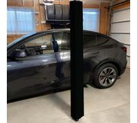 EXCLURA 6 ft Garage Pole Padding Square, Basketball Pole Padding Column Cover, Wrap Foam Basement Pillar Wrap, Universal Playground Post Protector(Black,4x4/10x10cm)