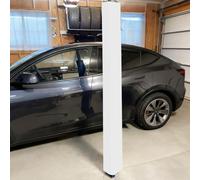 EXCLURA 6 ft Garage Pole Padding Square, Basketball Pole Padding Column Cover, Wrap Foam Basement Pillar Wrap, Universal Playground Post Protector(White,4x4/10x10cm)